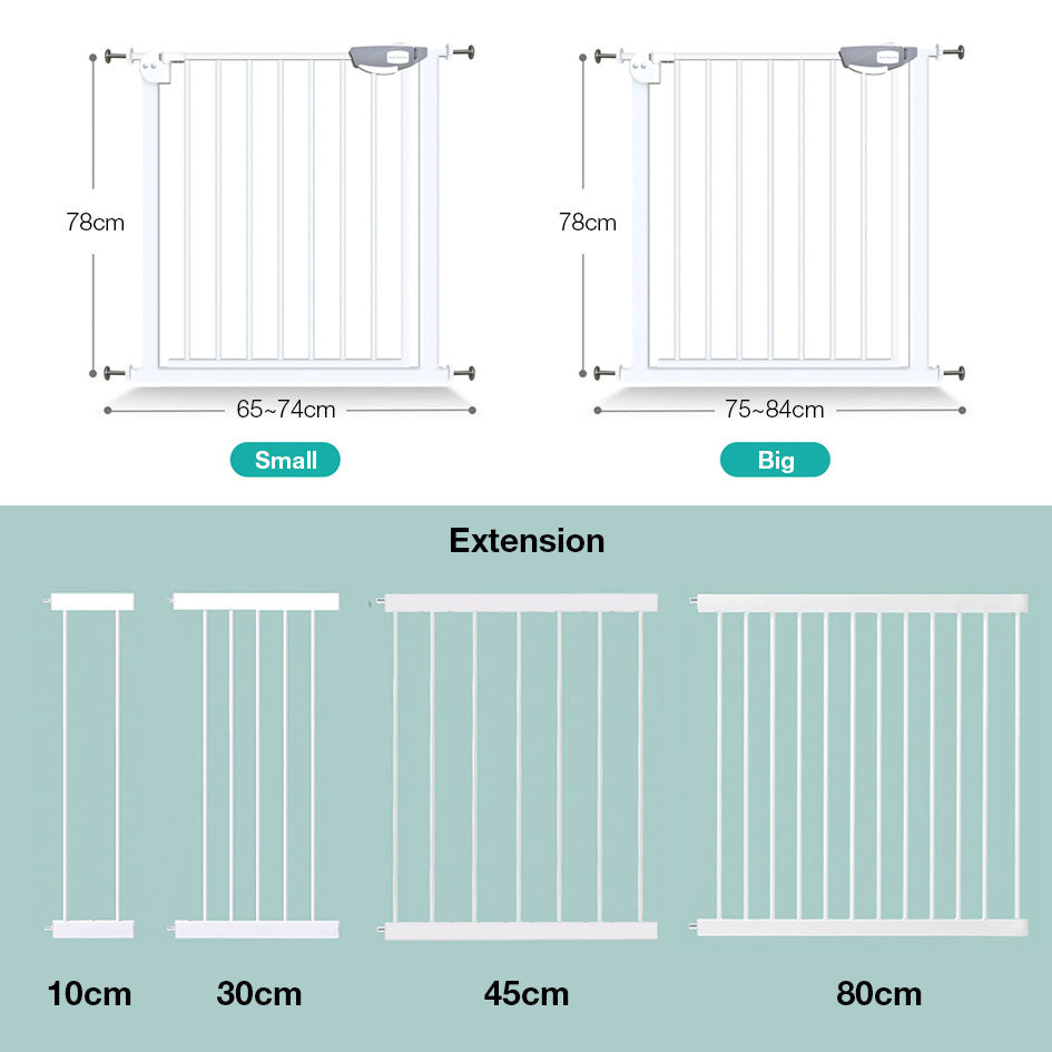 Baby Safety Gate Automatic Close Length Customization Swing Gate For Children Pet