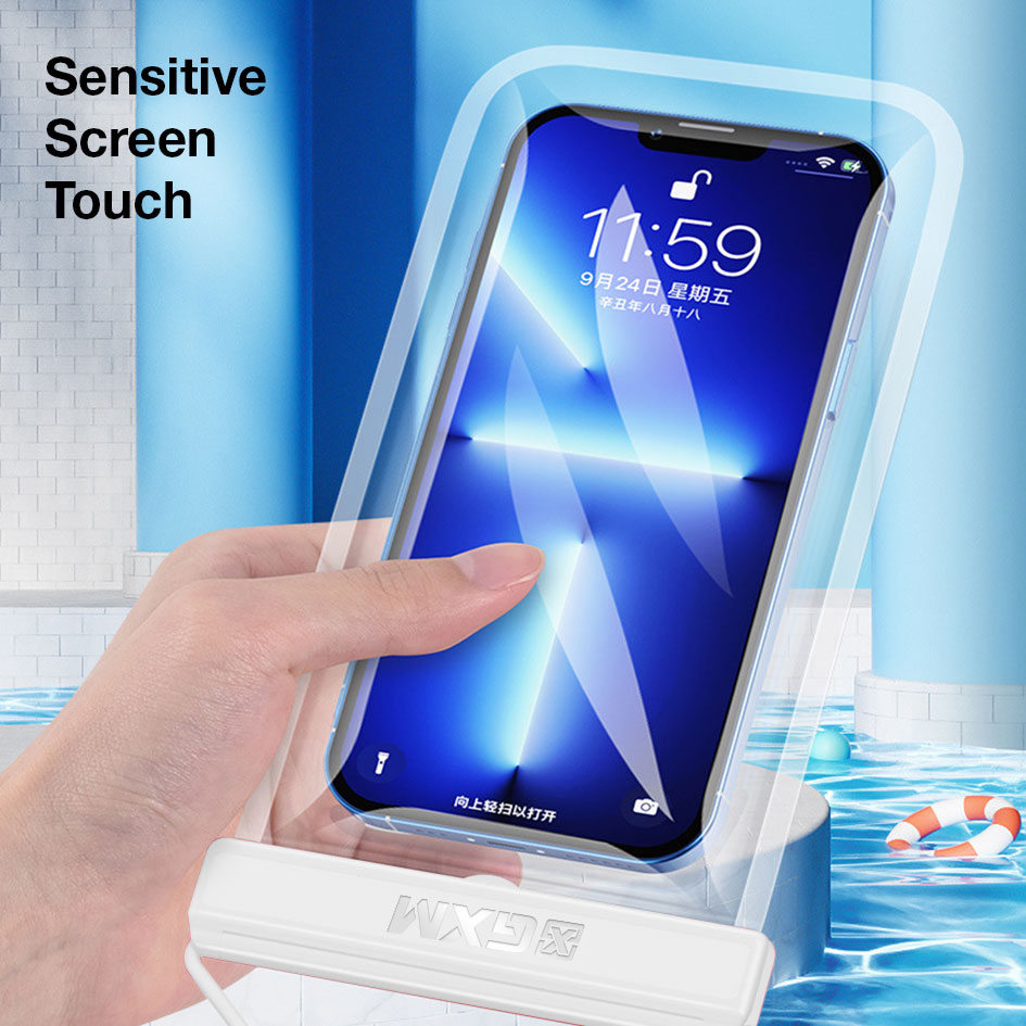 GXM Waterproof Phone Case Bag Sensitive Touch IPX8 Waterproof Up to 7.2" Phones Swimming Snorkeling Surfing Beach Iphone Samsung OPPO Xiaomi Huawei LG