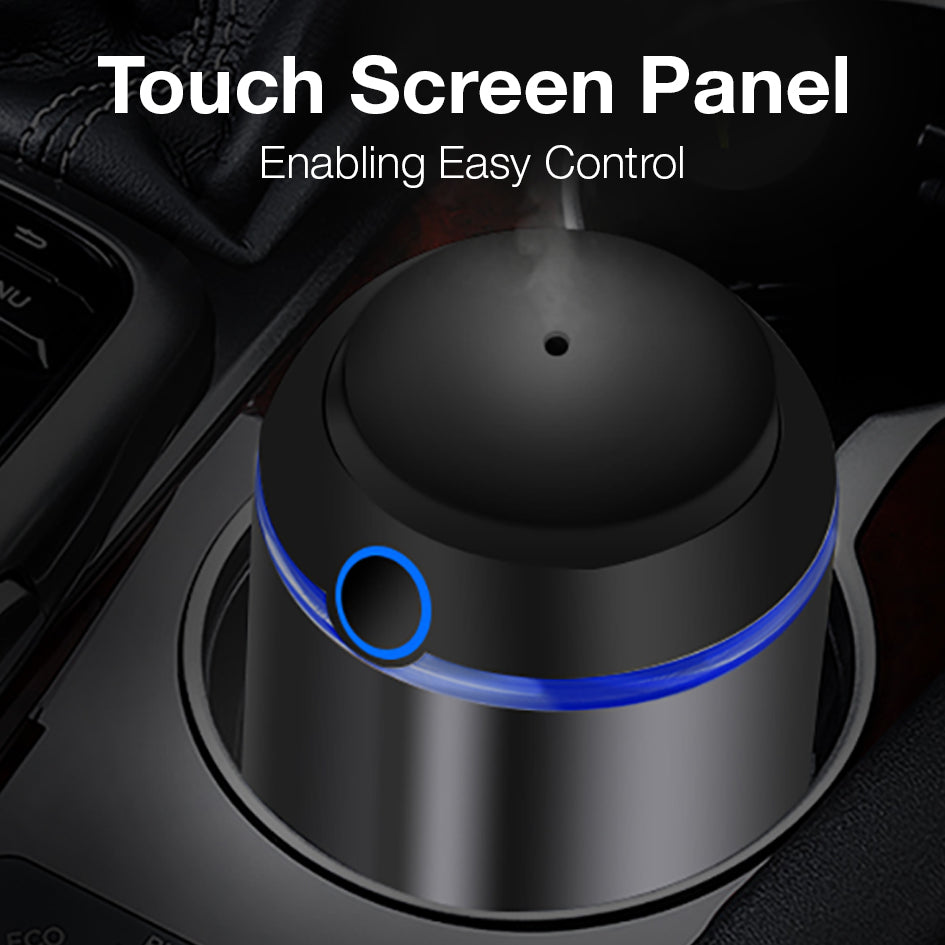 GXM Cordless Car Essential Oil Aroma Diffuser Waterless Smart Ai Vibration Technology Anti-spill Design Car and Home Use