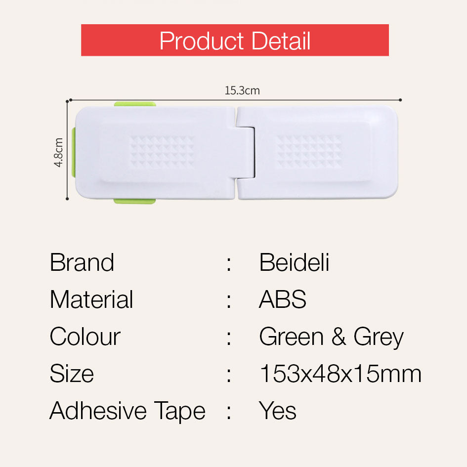 Beideli Baby Child Safety Lock Drawer Window Toilet Sliding Door Wardrobe Cabinet Lock For Kids Children Safety