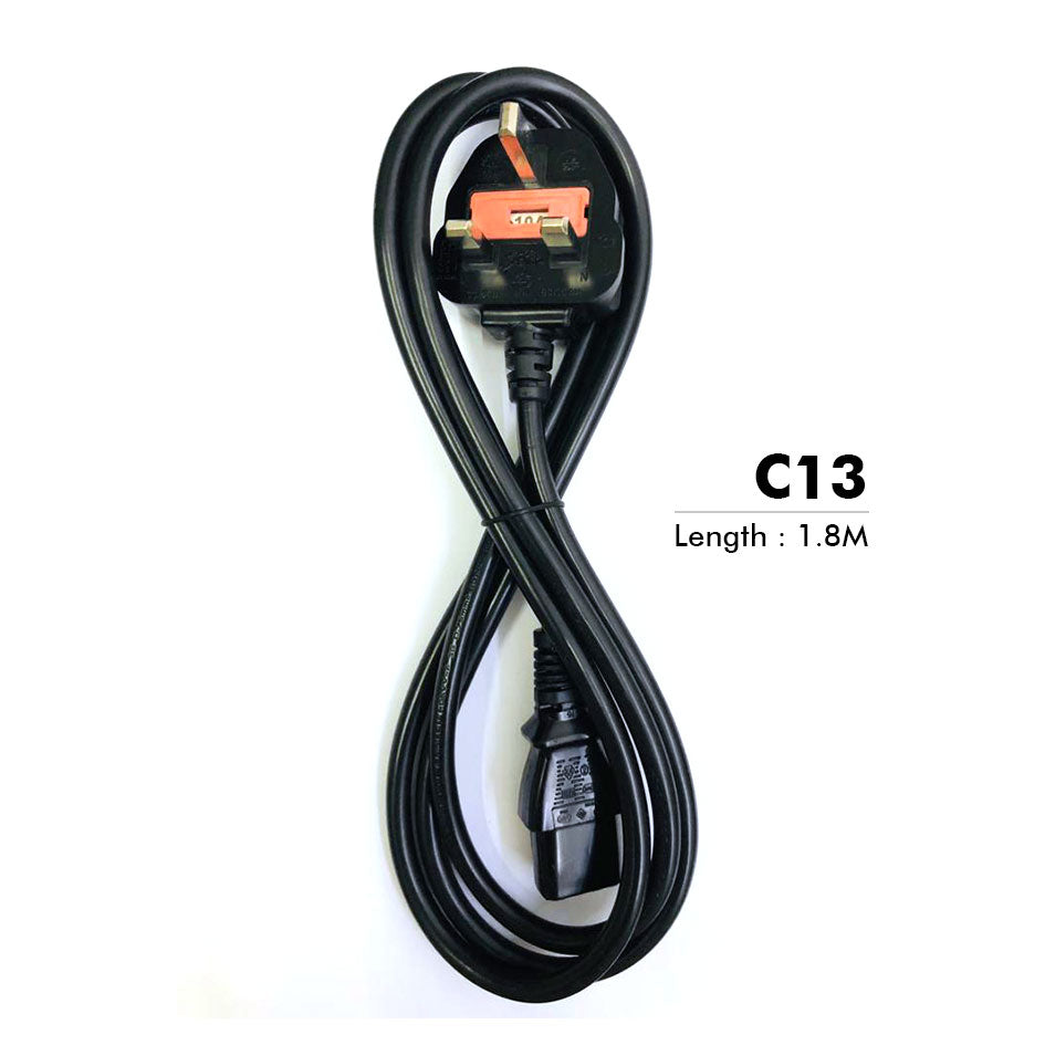 Safety Mark 3 Pin UK Local Cable C5 C7 C13 Convertor Power Cord
