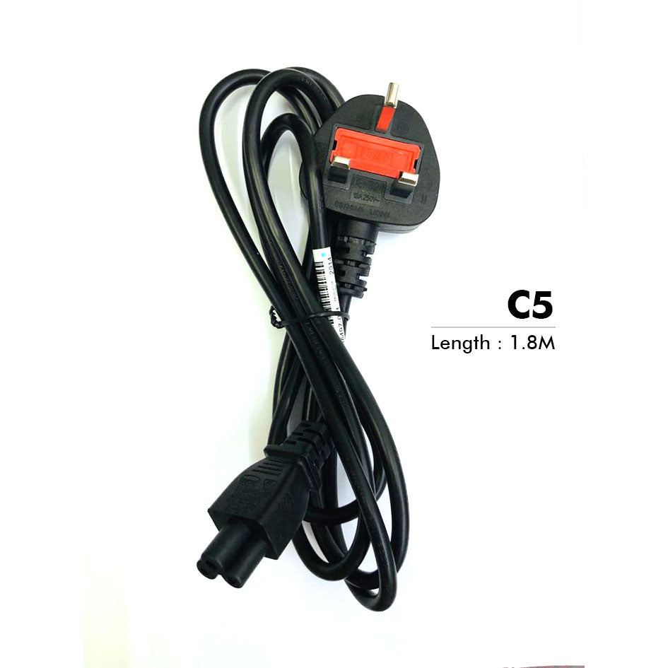 Safety Mark 3 Pin UK Local Cable C5 C7 C13 Convertor Power Cord