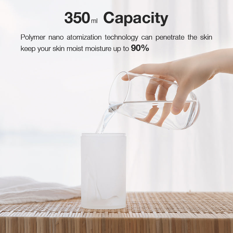 GXM HM-01 Smart LED Cordless Humidifier 350ml Cordless Design Anti-dry Sensor Nano Mist Noiseless Night Light Single Touch Operation
