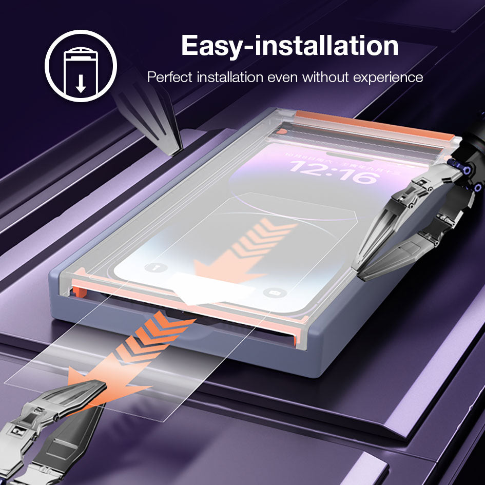 GXM G4 Premium Screen Protector Auto-Alignment Kit For iPhone 16 15 14 13 12 Pro Max