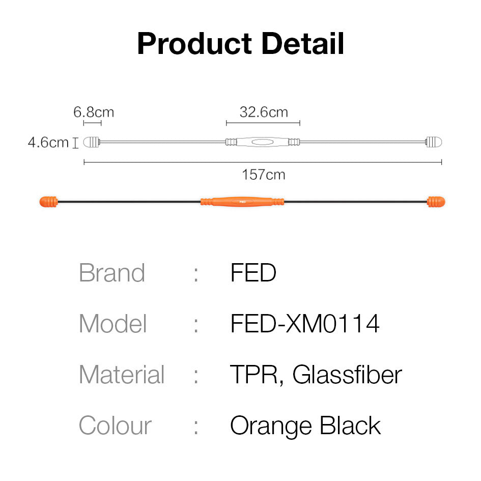 FED Flexi Fitness Bar Multi Functional Elastic Vibrating Training Stick Home Fitness FlexiBar Exercise Rod