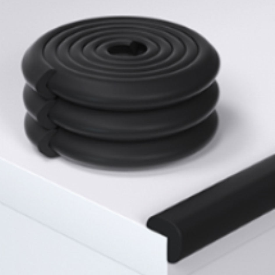 Beideli Baby Edge Protection Stripe High Density Soft Anti Collision Impact Resistance NBR Material Silicone Bumper Safety Stripe