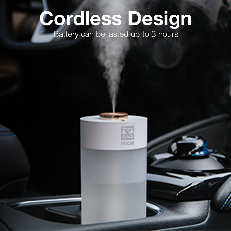 GXM HM-01 Smart LED Cordless Humidifier 350ml Cordless Design Anti-dry Sensor Nano Mist Noiseless Night Light Single Touch Operation