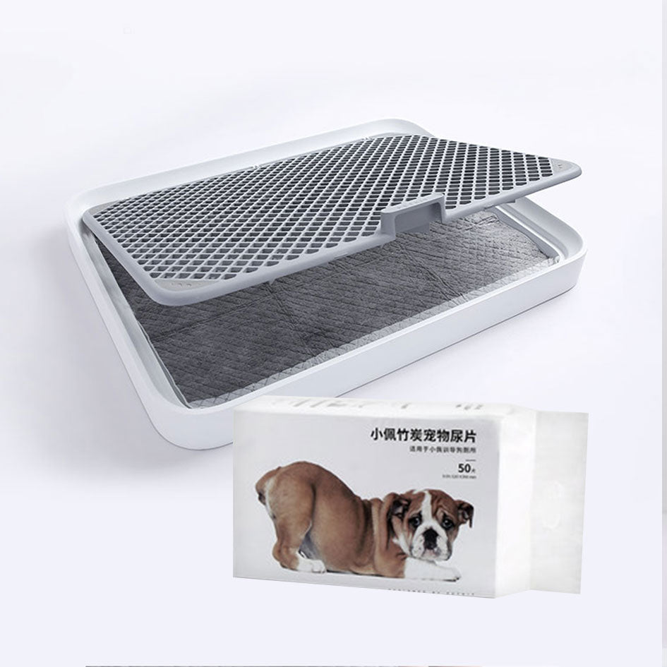 Pet pee outlet tray