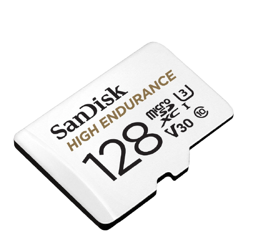 SanDisk High Endurance Video Monitoring MicroSD HC/XC Cards 4K UHD Full HD Video for CCTV and Car Camera