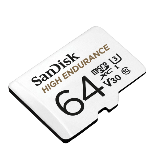 SanDisk High Endurance Video Monitoring MicroSD HC/XC Cards 4K UHD Full HD Video for CCTV and Car Camera