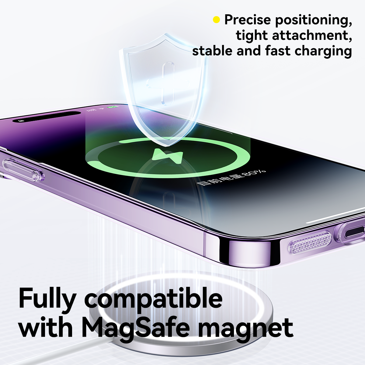 Baseus iPhone 15 Lucent Magnetic Phone Case Magsafe Magnetic Design Lens Protection Dustproof For iPhone 15 Pro Max