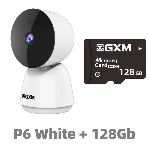GXM P6 5MP 3K Smart Camera CCTV Baby Monitor Night Vision 360 Rotation DualBand IP Security Camea Dual-Band WiFi 2.4G/5G | 360° Auto Tracking | Night Vision | AI Detection | 2-Way Audio | Supports PC Web Viewing | Up to 256GB SD | SG 1-Year Warranty