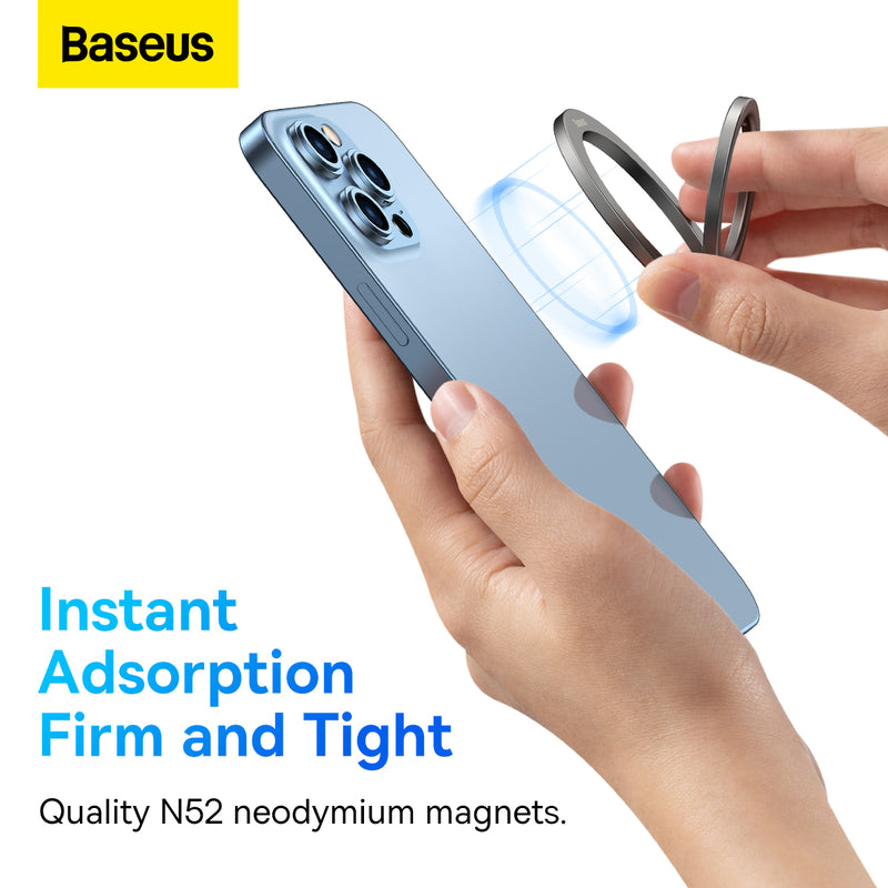 Baseus Halo Series Foldable Metal Ring Stand (Single-ring) Ring Magnetic 360º Rotation Phone Holder Stand Magsafe For Mobile Phones iPhones