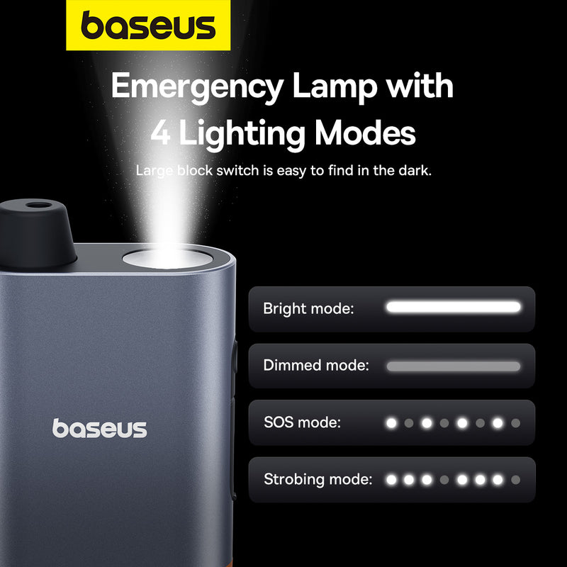 Baseus 3 in 1 Emergency Hammer SharpTool Series Emergency Hammer Pro User-Friendly Emergency Lamp Window Breaker Flashlight 55HRC Hardness BS-CG013