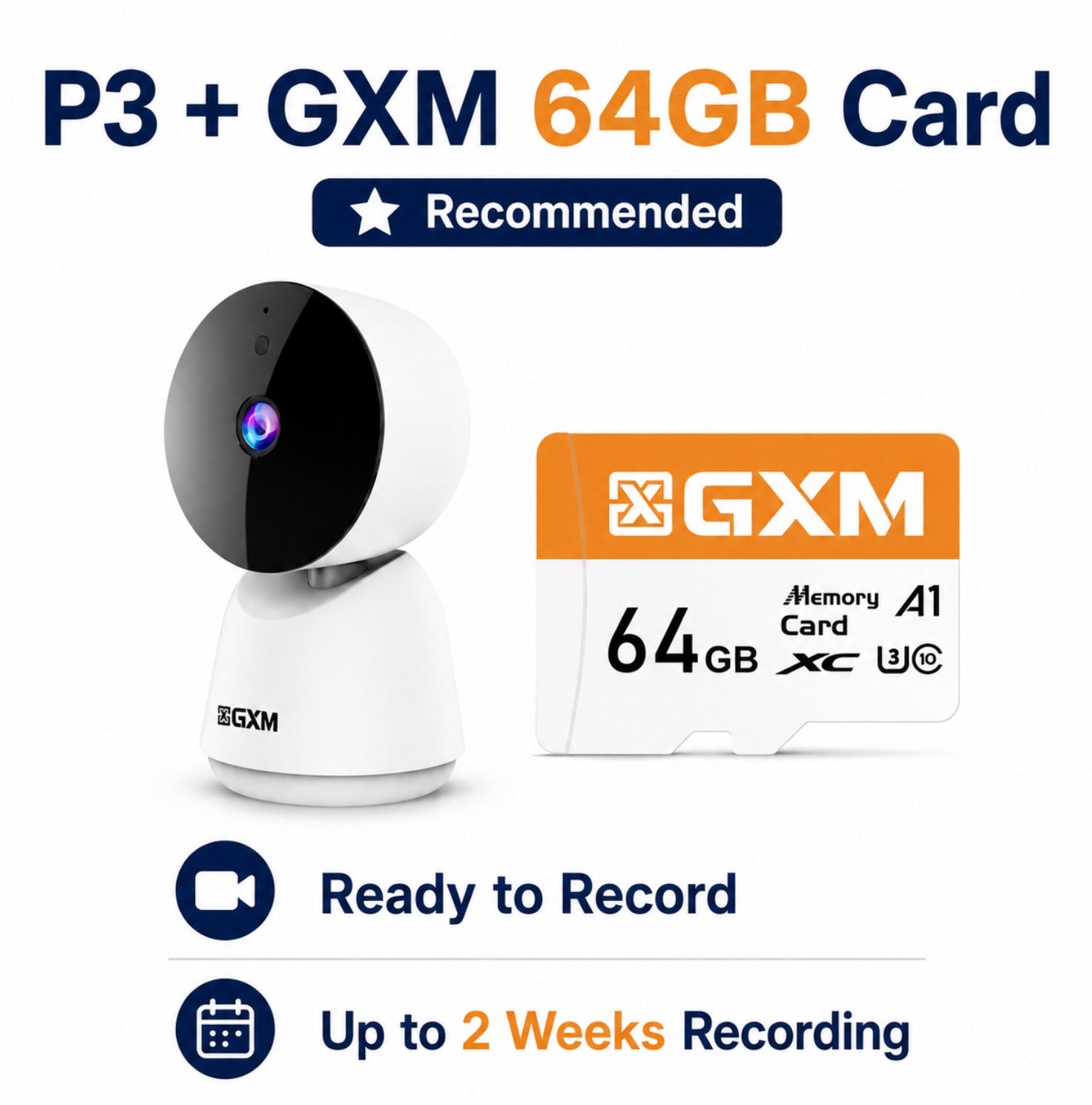 GXM P3 2K 3MP CCTV Security Camera 360° WiFi IP Camera Baby Monitor Pet Indoor Home Surveillance Security Camera