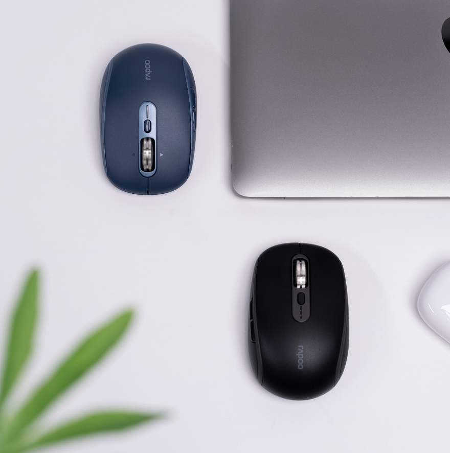 RAPOO M590 Silent Multi-Mode Wireless Mouse | 2.4G + Bluetooth 4.0/5.0 | 4800 DPI | 24 Months Warranty