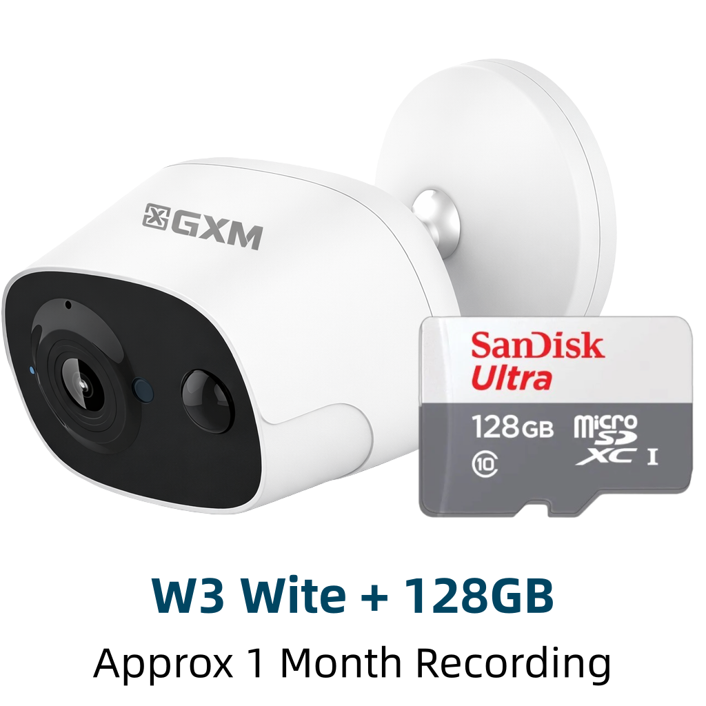 GXM W3 Pro Wireless Battery Camera – 2K Home Security Camera with Motion Detection & Night Vision