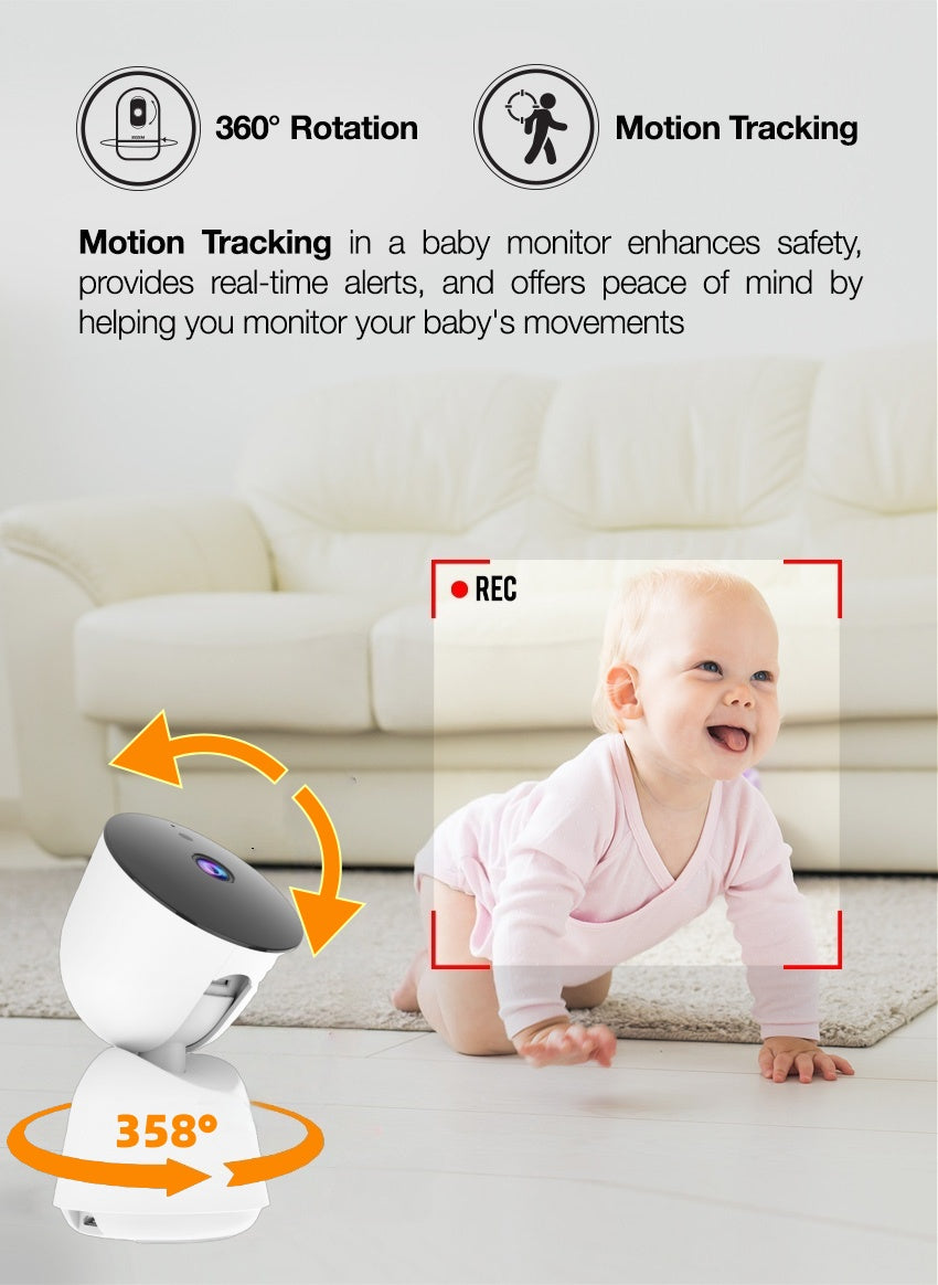 GXM P6 5MP 3K Smart Camera CCTV Baby Monitor Night Vision 360 Rotation DualBand IP Security Camea Dual-Band WiFi 2.4G/5G | 360° Auto Tracking | Night Vision | AI Detection | 2-Way Audio | Supports PC Web Viewing | Up to 256GB SD | SG 1-Year Warranty