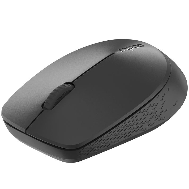 RAPOO M100 Silent Wireless Mouse | Silent Click | Ergonomic & Ambidextrous | Tri-Mode BT 2400 DPI