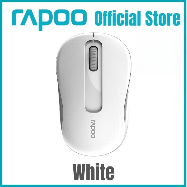 RAPOO M10 Plus 2.4GHz Wireless Optical Mouse | 1200 DPI | Ergonomic Ambidextrous Design | 12-Month Battery Life