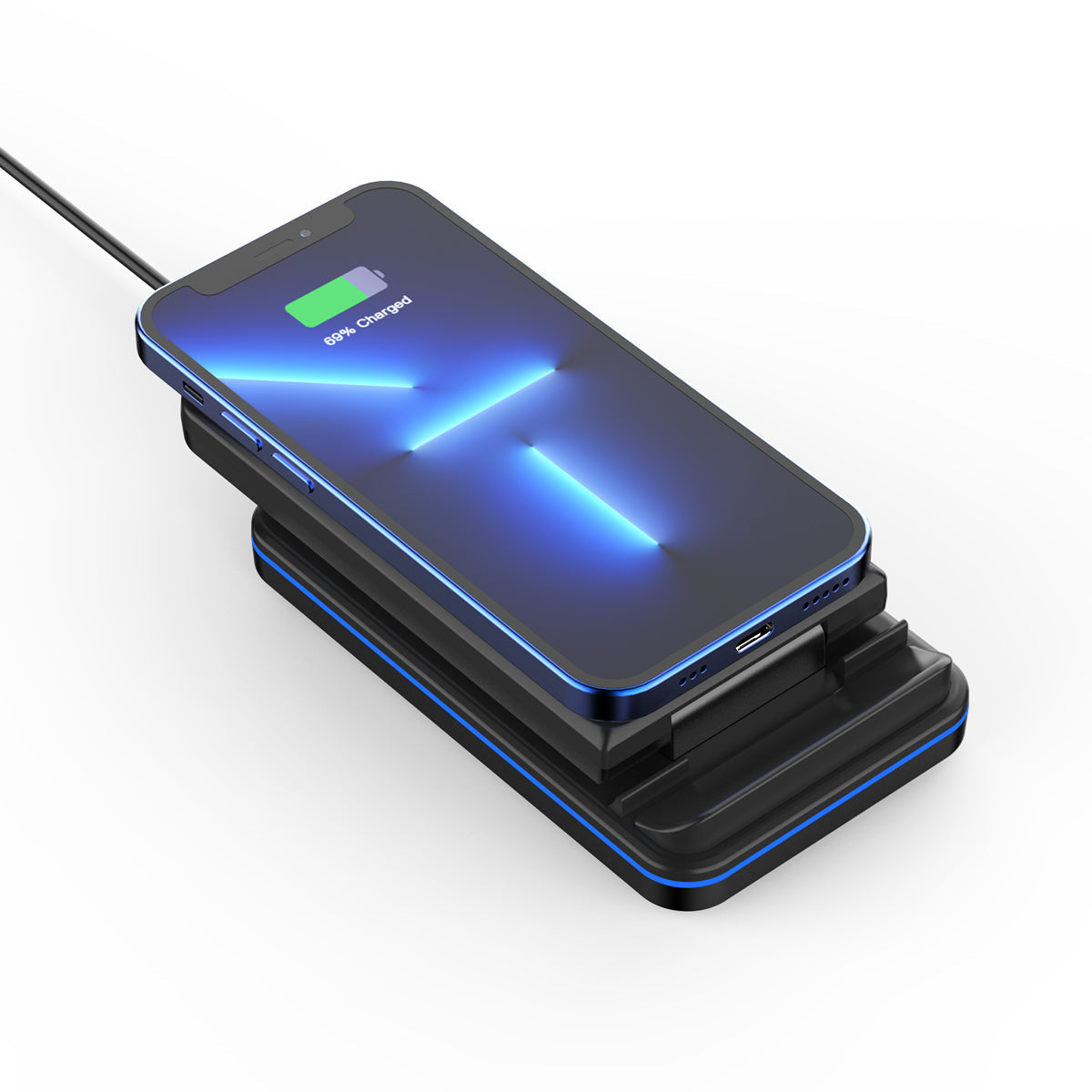 GXM 3in1 15W Wireless Charging Stand For iPhone 14 Pro Max 13 12 Samsung Huawei Xiaomi OPPO VIVO Apple Watch AirPods Charger WC-1502 Foldable Design Fast Wireless Charging Dual Charging Coils Multi-functional Mobile Phone Earbuds Smartwatch