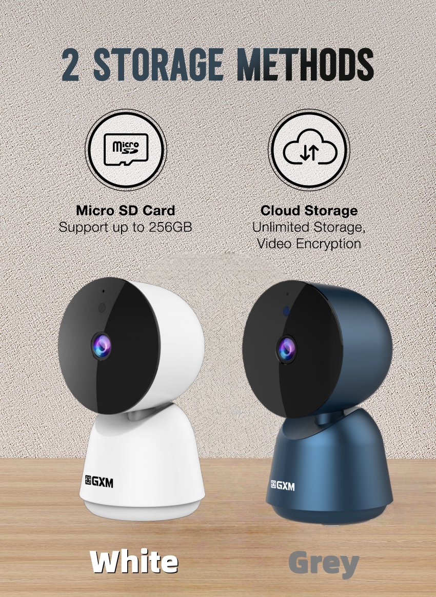 GXM P6 5MP 3K Smart Camera CCTV Baby Monitor Night Vision 360 Rotation DualBand IP Security Camea Dual-Band WiFi 2.4G/5G | 360° Auto Tracking | Night Vision | AI Detection | 2-Way Audio | Supports PC Web Viewing | Up to 256GB SD | SG 1-Year Warranty