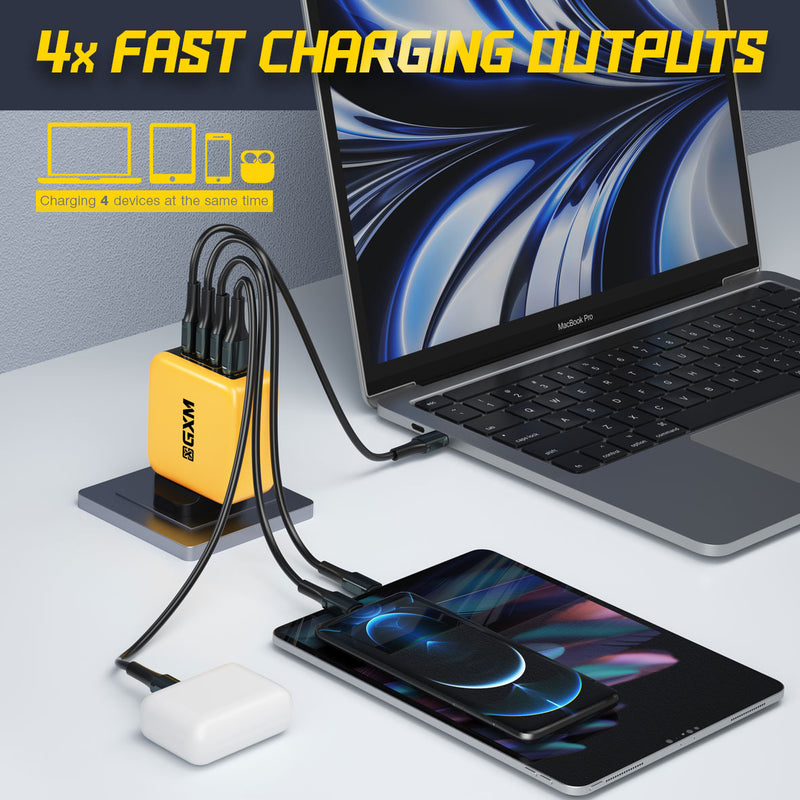 GXM 95W Ultra Fast Charging AC Adapter Safety Mark Quick Charge Fast Charging GaN Technology Wall Charger