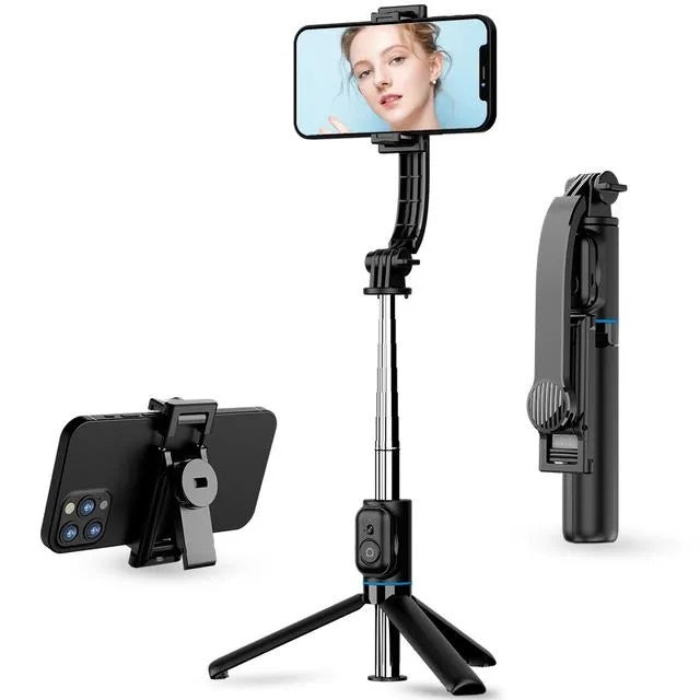GXM Selfie Stick Phone Holder With LED Light C01s Detachable Remove Control Tripod Stand Extend Up to 1M Light and Portable Selfie Stick