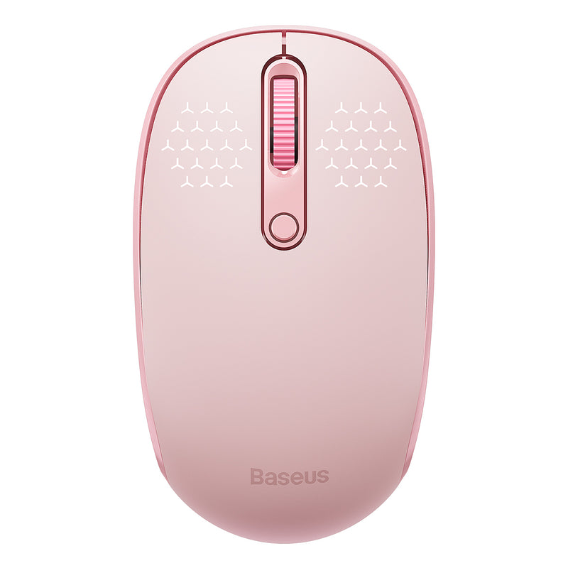 Baseus Wireless Bluetooth Mouse F01B Tri-Mode Wireless Mouse Silent Click 800/1200/1600DPI 250Hz BT5.0 3.0 2.4G USB Receiver AA Battery Portable Light