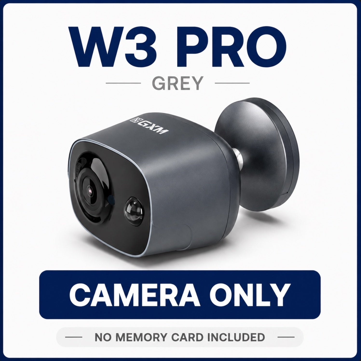 GXM W3 Pro 2K Wireless Security CCTV IP WiFi Battery Rechargeable Home Surveillance Baby Monitor Indoor Outdoor Camera
