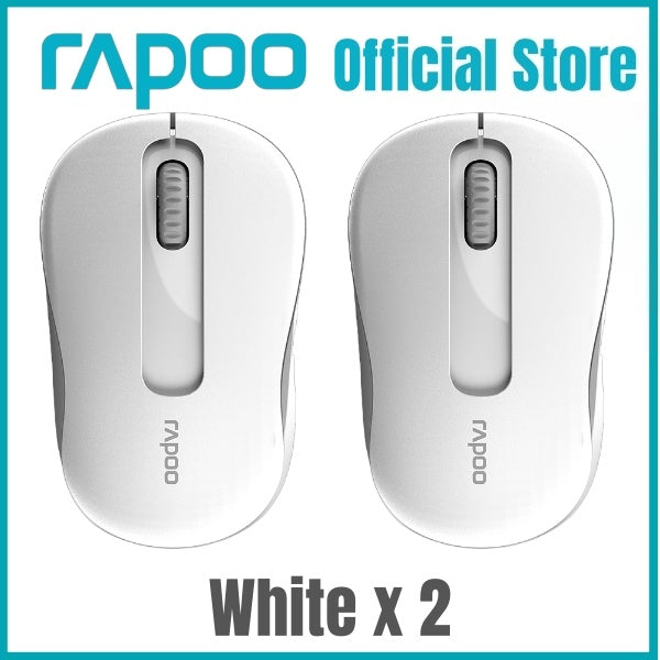 RAPOO M10 Plus 2.4GHz Wireless Optical Mouse | 1200 DPI | Ergonomic Ambidextrous Design | 12-Month Battery Life
