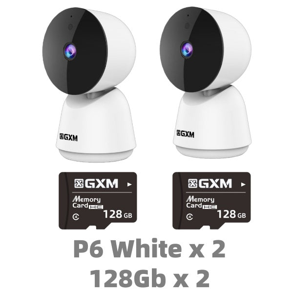 GXM P6 5MP 3K Smart Camera CCTV Baby Monitor Night Vision 360 Rotation DualBand IP Security Camea Dual-Band WiFi 2.4G/5G | 360° Auto Tracking | Night Vision | AI Detection | 2-Way Audio | Supports PC Web Viewing | Up to 256GB SD | SG 1-Year Warranty