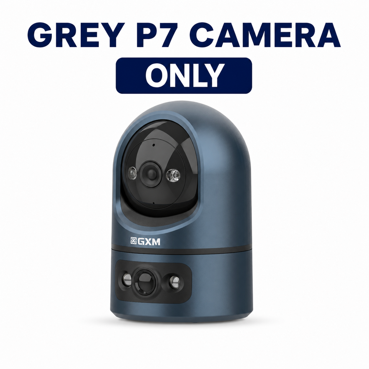 GXM P7 Dual Lens 2K Smart CCTV | 360° PTZ Auto Tracking | Fixed Wide View | Sound & Light Alarm | Dual-Band WiFi | Cloud