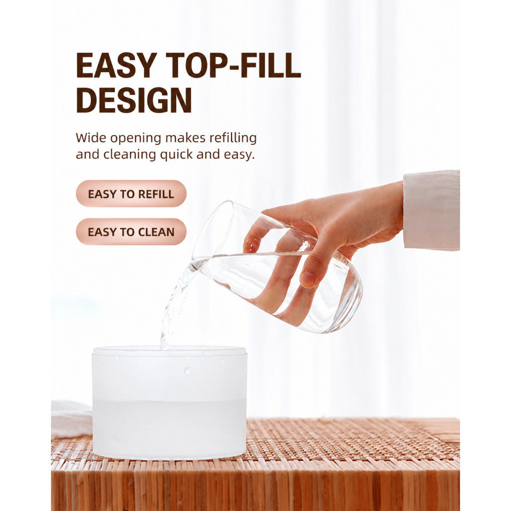 GXM HM-02 Cordless Humidifier 780ml | Rechargeable Cool Mist Humidifier with Ambient Light