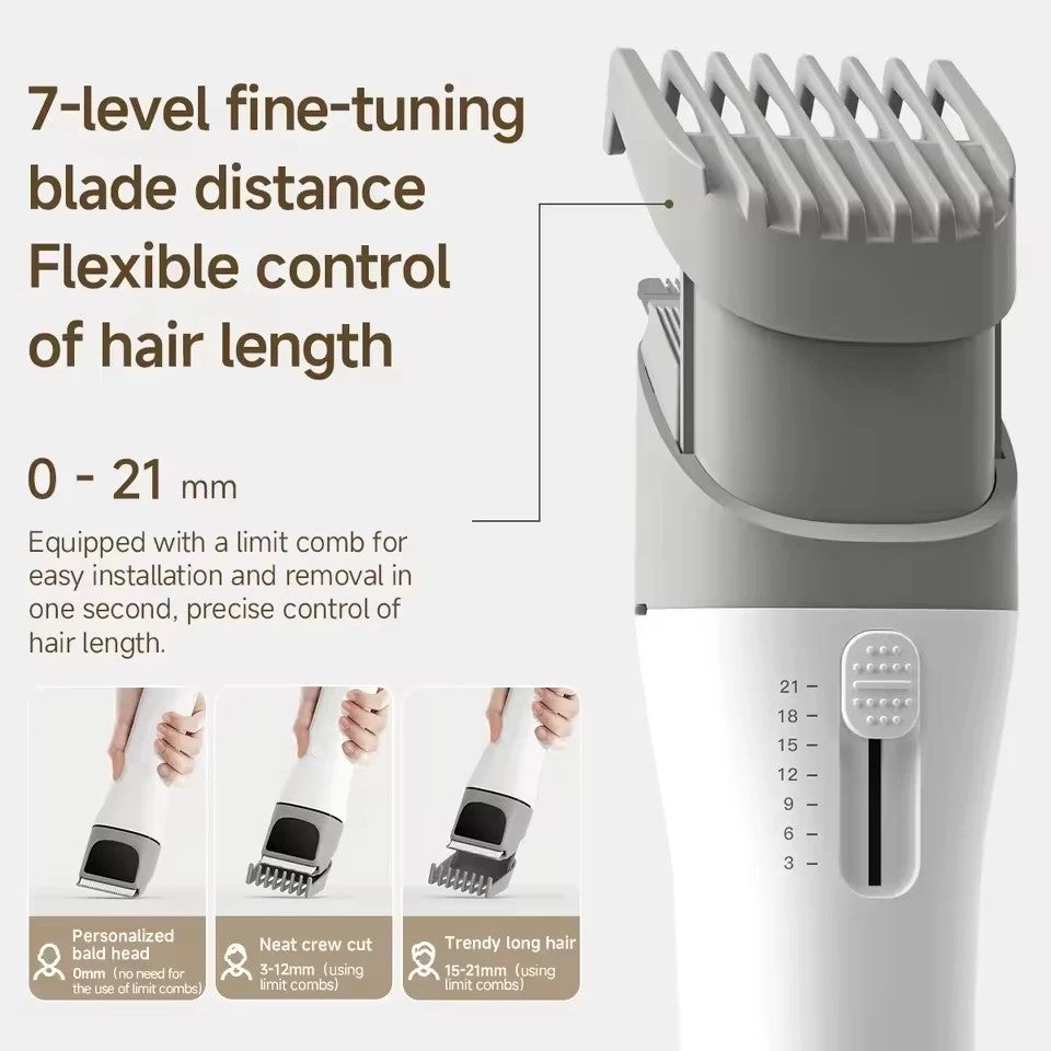 DOCO Electric Hair Clipper Trimmer with Controllable Haircut Length Type-C Rechargeable Hair Cut