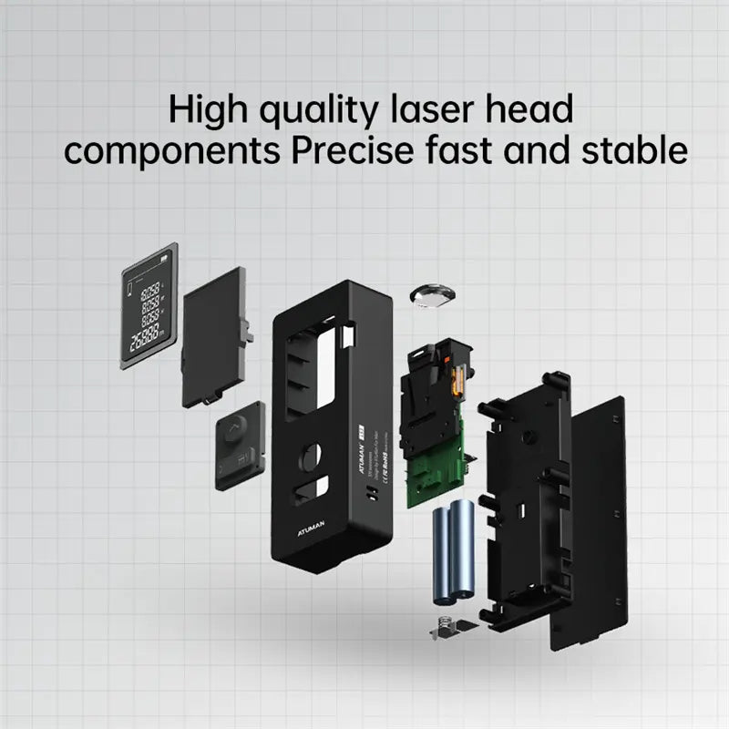 ATUMAN LS3 Laser Rangefinder 60M Easy Fast Precision Measurement Length Area Volume