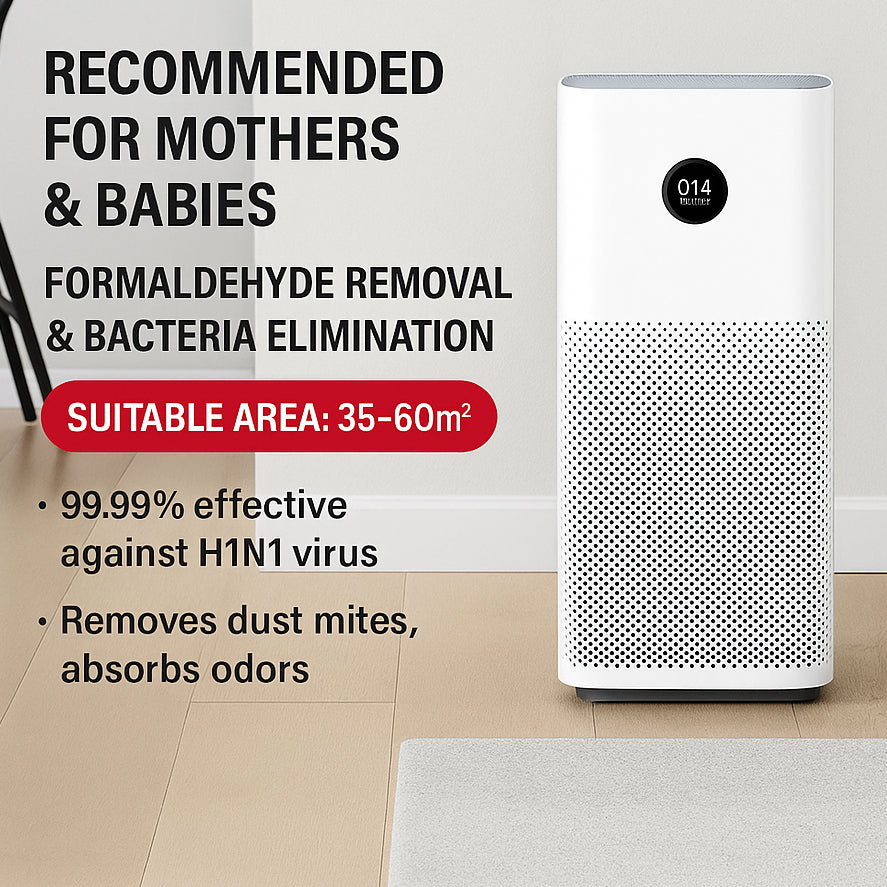 Xiaomi Smart Air Purifier 4 Pro Pet-hair pollen filtration OLED display Effective coverage area of 35-60m² App Control
