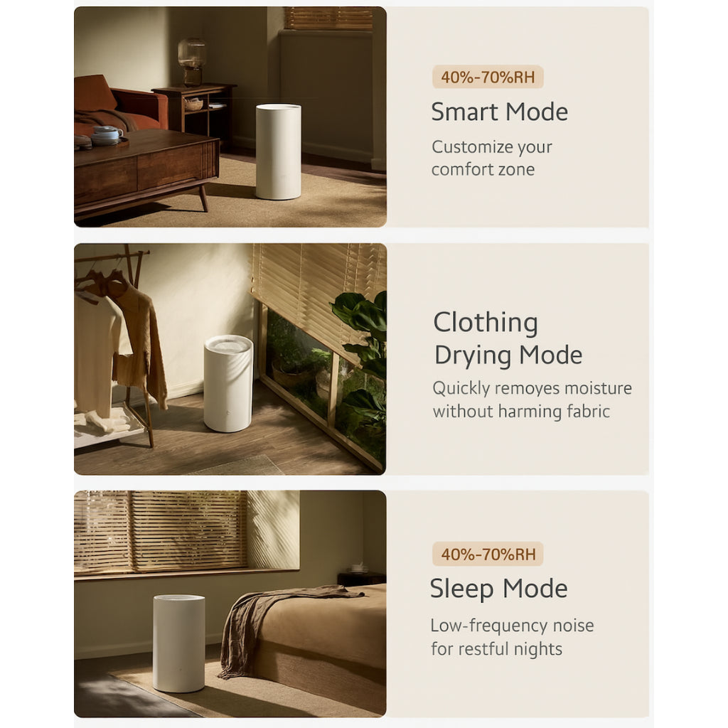 Xiaomi Smart Dehumidifier 13 L | 3L Tank | Ultra-Quiet (~34 dB) | Smart / Dry / Sleep Modes | App + Voice Control | Anti