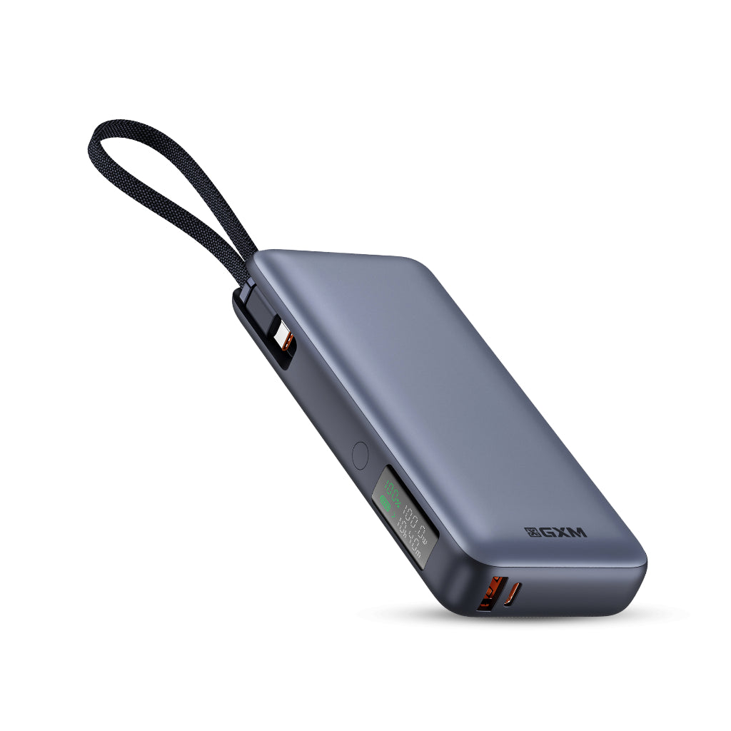 GXM 130W Power Bank with Built-in Type-C Cable Laptop Phone Tablet Charging Bring on Flight Travelling