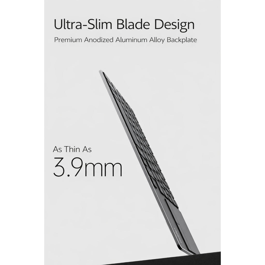 Rapoo E900T Wireless Keyboard with Touchpad | Bluetooth 5.0 / 4.0 & 2.4GHz | Multi-Device | Windows & macOS