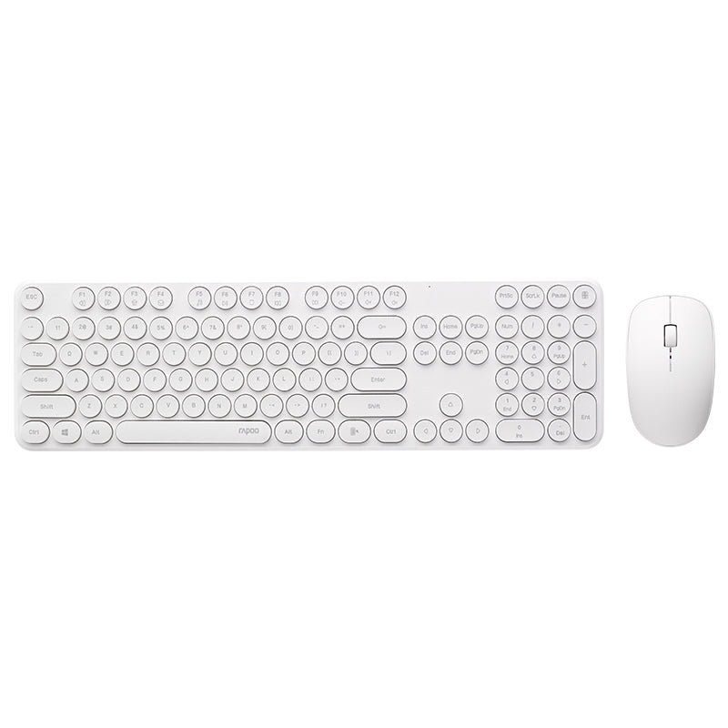 RAPOO X260S 2.4G Wireless Keyboard Mouse Set | Silent Typing | 1000DPI Optical Mouse | 24-Month Warranty