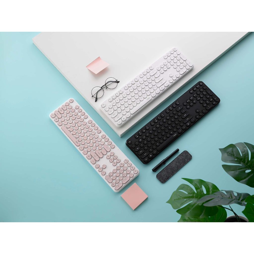 RAPOO X260S 2.4G Wireless Keyboard Mouse Set | Silent Typing | 1000DPI Optical Mouse | 24-Month Warranty