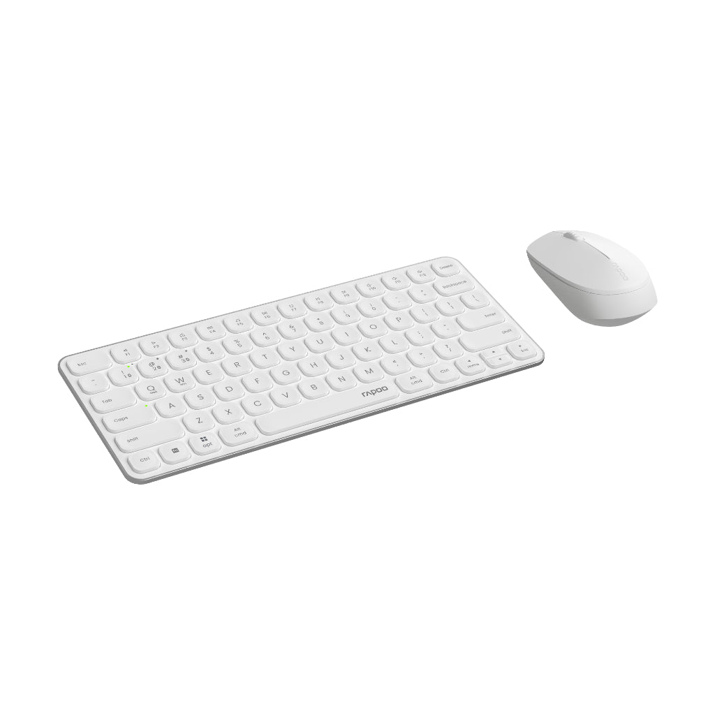 RAPOO 9010M Wireless Keyboard Mouse Combo | Ultra-Slim 78 Keys | Bluetooth + 2.4G | Silent | 24M SG Warranty