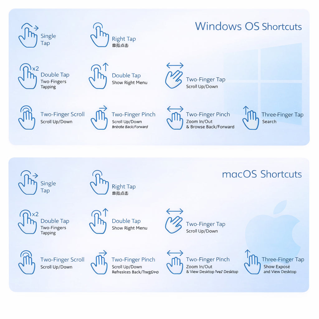 Rapoo E900T Wireless Keyboard with Touchpad | Bluetooth 5.0 / 4.0 & 2.4GHz | Multi-Device | Windows & macOS