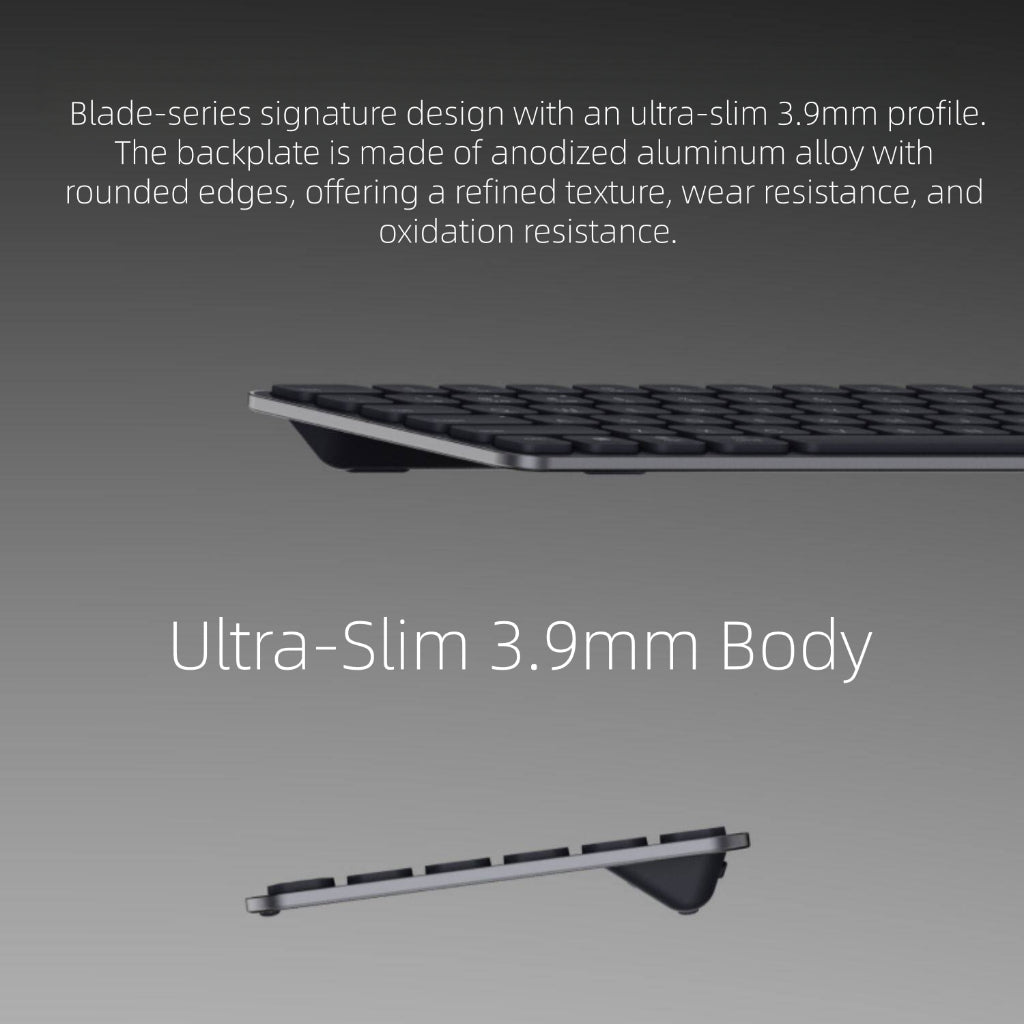 RAPOO 9360M Wireless Keyboard Mouse Combo | 99 Keys Ultra-Slim | Multi-Device BT M300 Silent Mouse