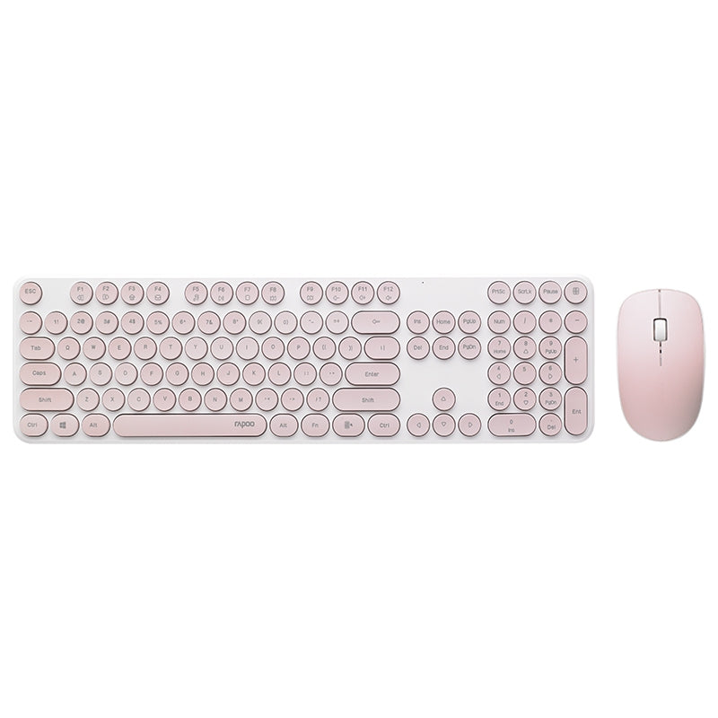 RAPOO X260S 2.4G Wireless Keyboard Mouse Set | Silent Typing | 1000DPI Optical Mouse | 24-Month Warranty