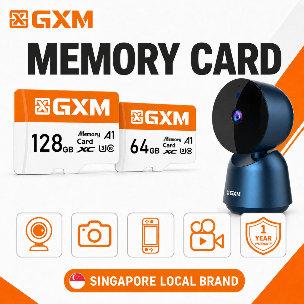 GXM High-Speed Ultra Memory Card CCTV Home Security Camera Dash Cam MicroSD Card SDXC U3 A1 A2 A3 Class 10 64GB TF Card