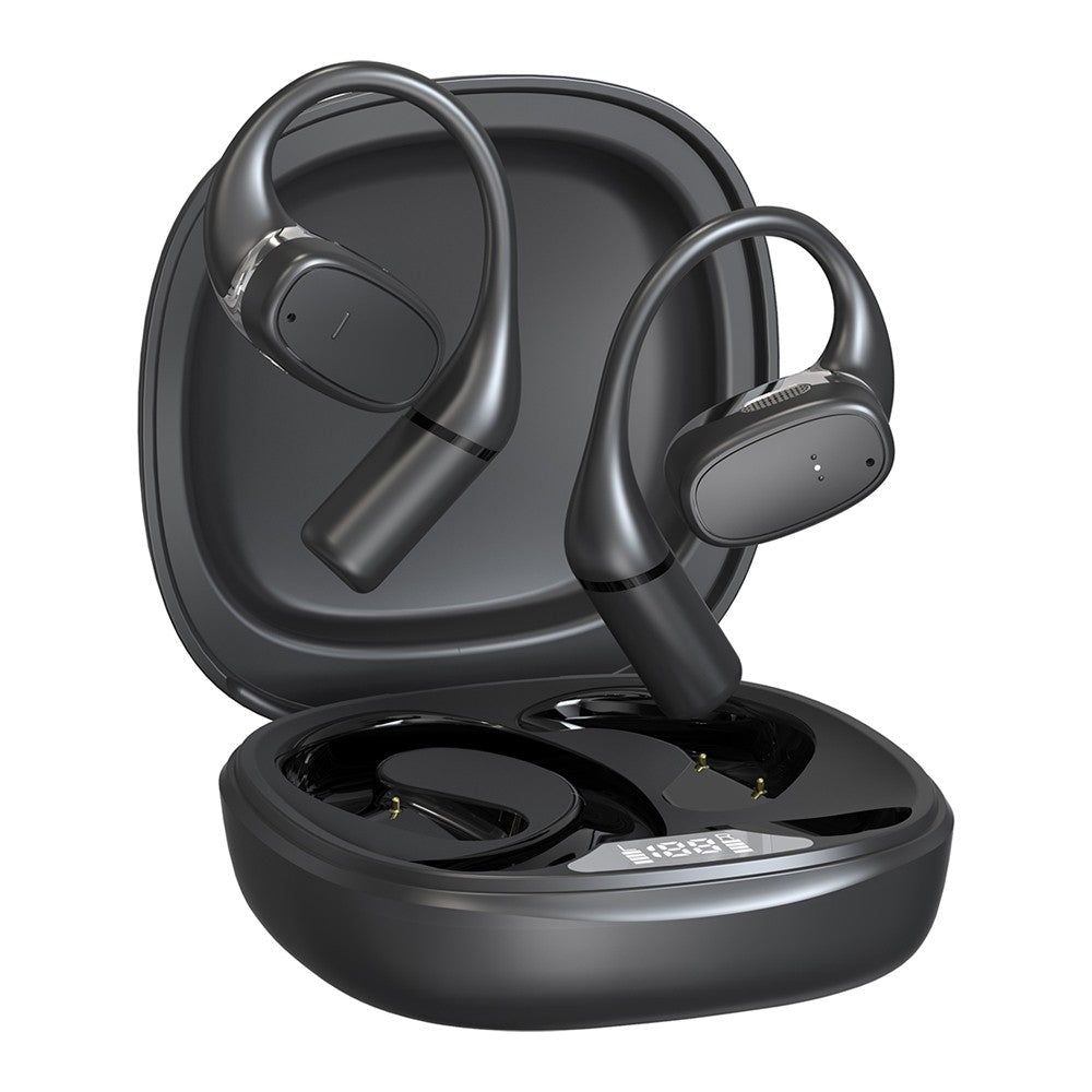 GXM V49 OWS Open-Ear Bluetooth 5.3 Earbuds, 8H Battery Life AI Noise Reduction IP54 Sports Wireless Earphone Earbuds