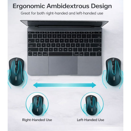 RAPOO B20 Silent Wireless Mouse | 2.4G | 1200 DPI | Quiet Click | 12-Month Battery