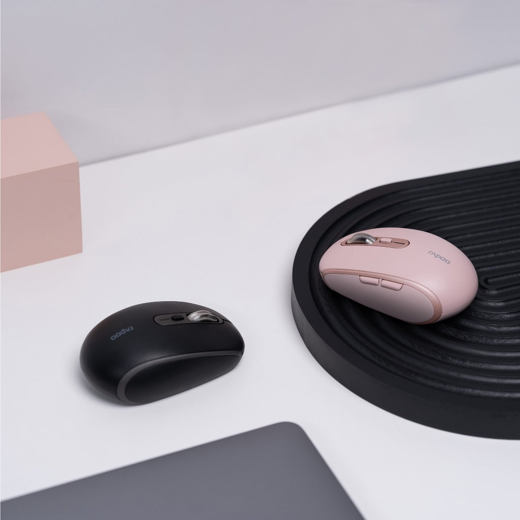 RAPOO M590 Silent Multi-Mode Wireless Mouse | 2.4G + Bluetooth 4.0/5.0 | 4800 DPI | 24 Months Warranty